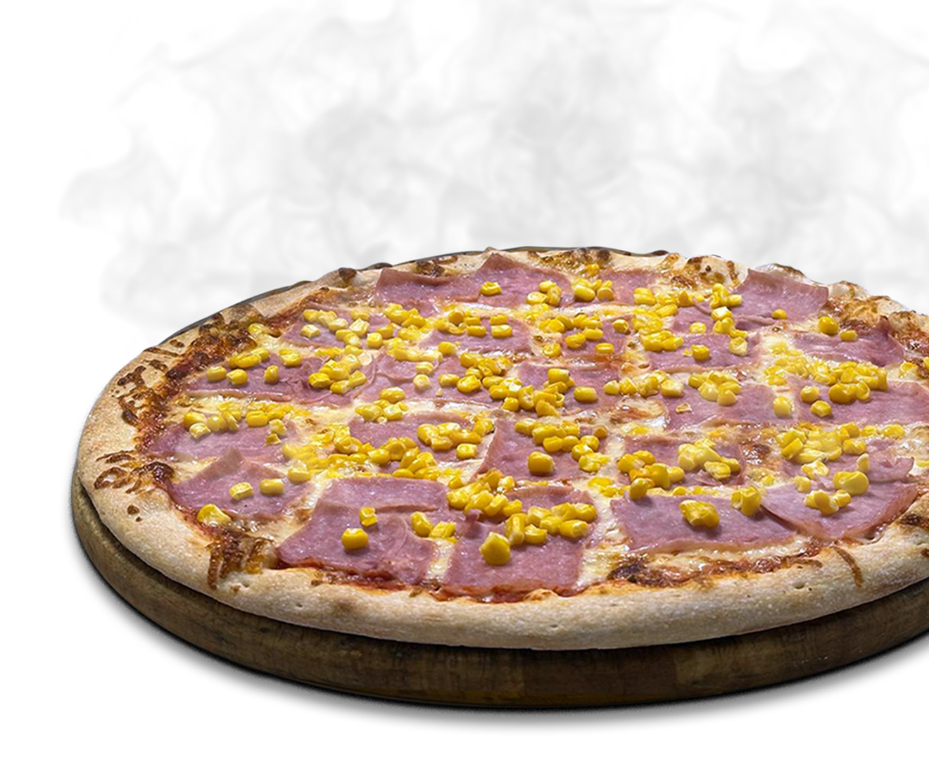 Šunková pizza na rozvoz pizza house, rozvoz po okolí, šunková pizza s kukuřicí